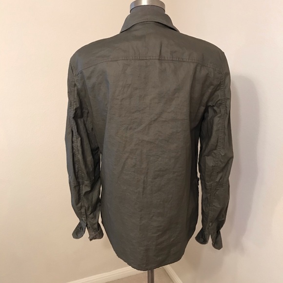🆕 Armani Exchange Linen Shirt Jacket - Picture 3 of 8